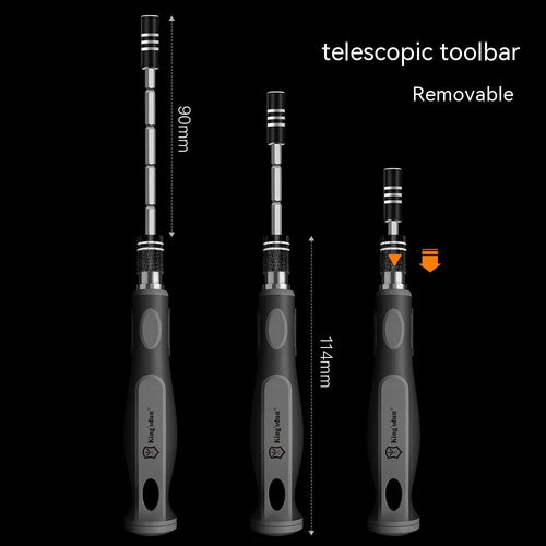 32 in 1 screwdriver set with 30 bits in black PP plastic storage case