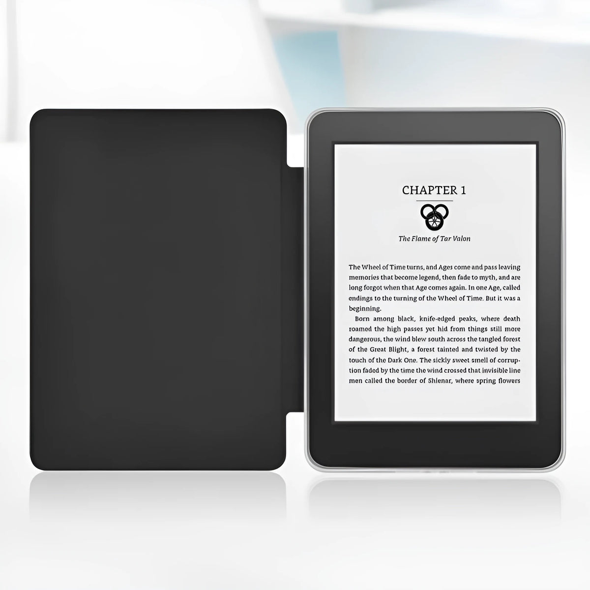 Magnetic acrylic protection cover for Kindle Paperwhite in dark night green with flip design and fall protection