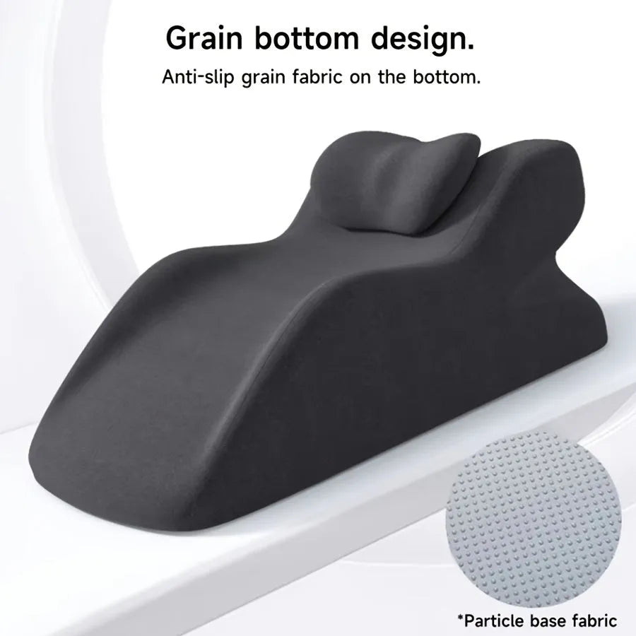 Specialty pillow for stomach sleepers in prone position with book and phone