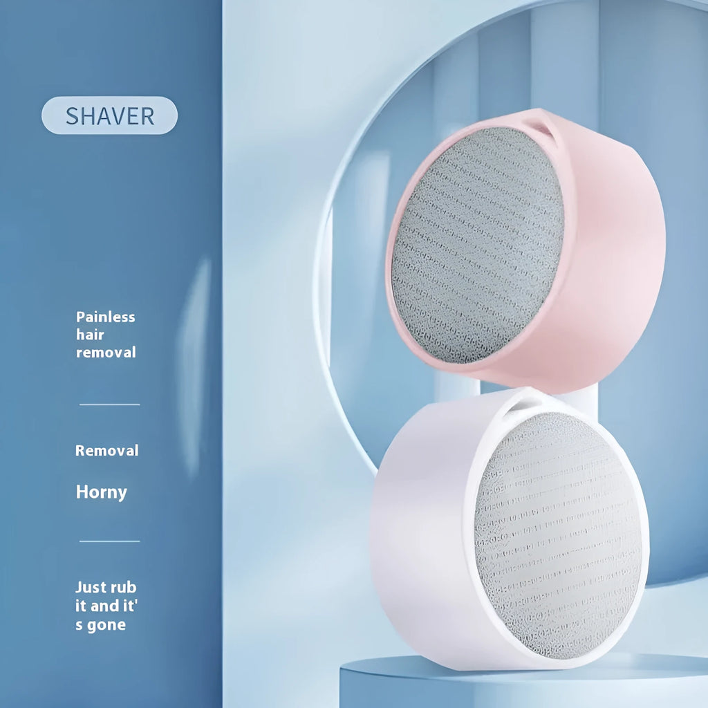 Nano glass epilator foot grinder device in 2-in-1 style colour for body hair removal