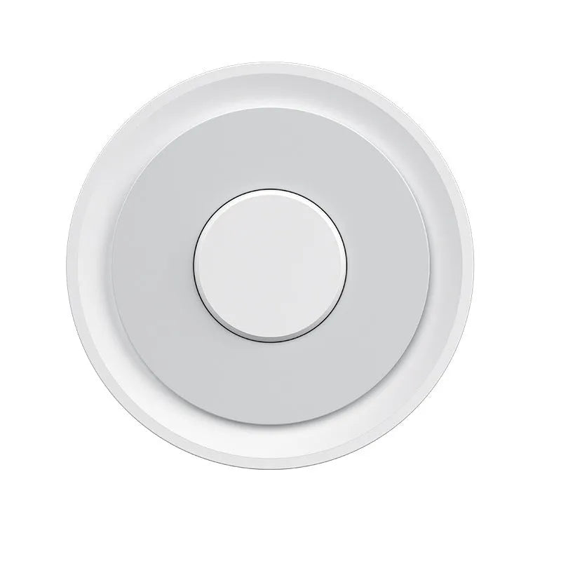 White ZigBee smart home gateway measuring 78mm with USB power for 55m device control
