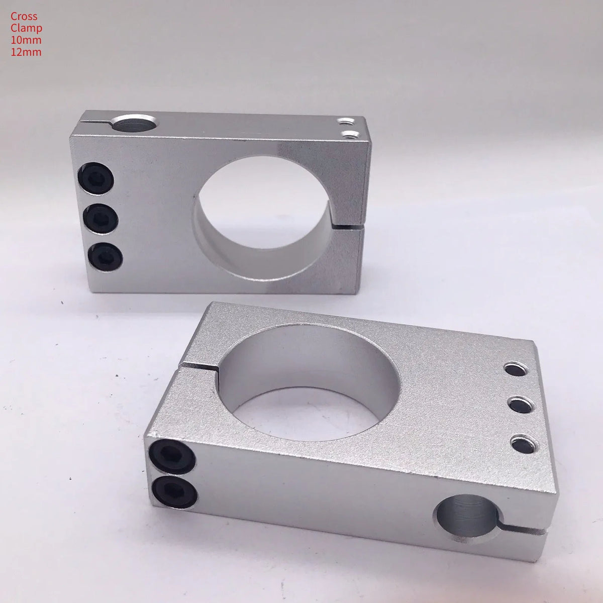 Aluminium alloy same diameter cross clamp fixing clip pillar in multiple sizes 4mm to 60mm