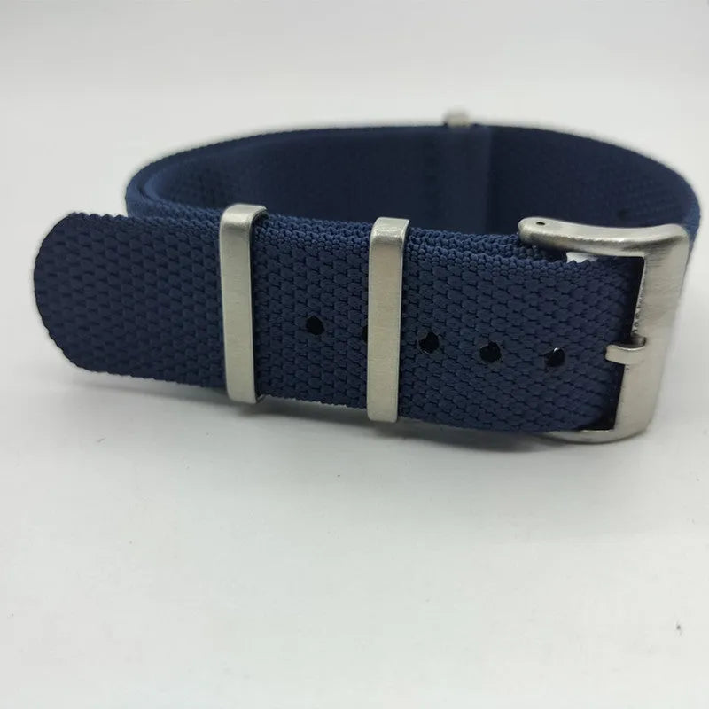 Nylon textile watch strap in five colours with 20MM and 22MM width options
