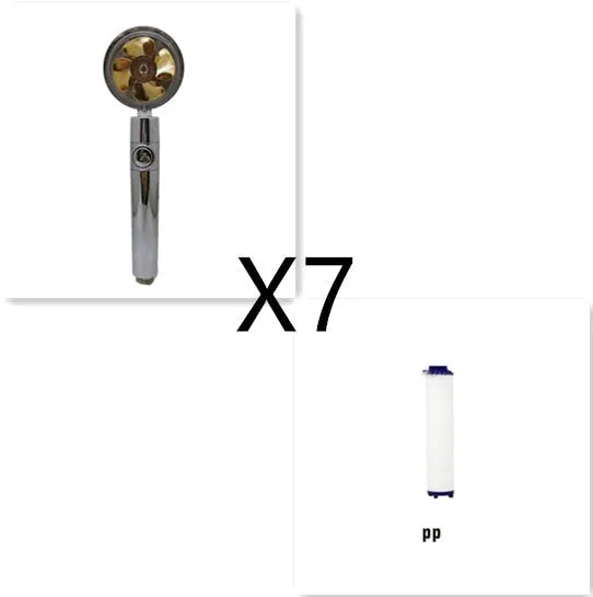 ABS water saving shower head with round head, chrome alloy finish, and 360-degree rotating joint