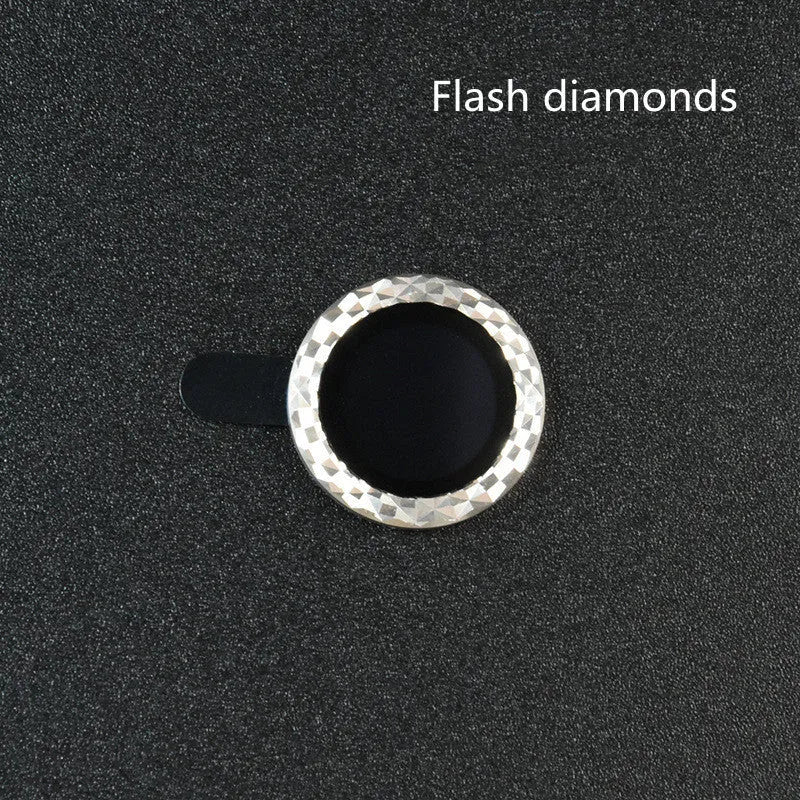 iPhone camera lens protection film with aluminium alloy ring and tempered glass