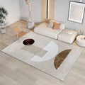 Large rectangular blended carpet with geometric pattern, 60x90cm to 200x300cm, 1.3cm thick, for living room