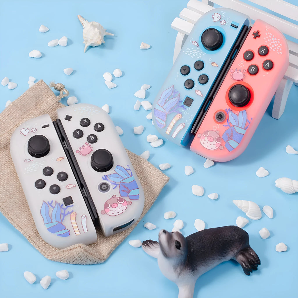 Nintendo Switch OLED protective case with submarine exploration colour design TPU PC materials