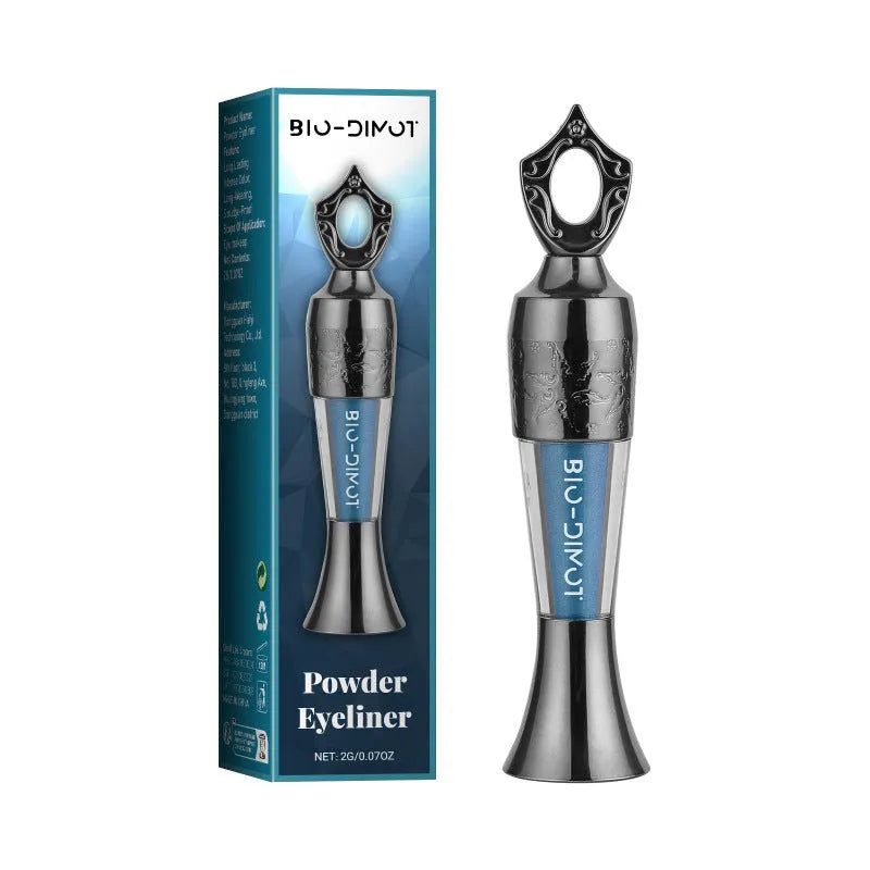 Smooth liquid eyeliner 2g in black, blue, brown, and green shades with precision tip