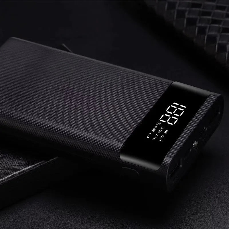 DIY digital display power bank kit with LCD screen and USB ports