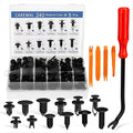 Boxed 240 pieces of plastic automobile buckles with four-piece screwdriver tool