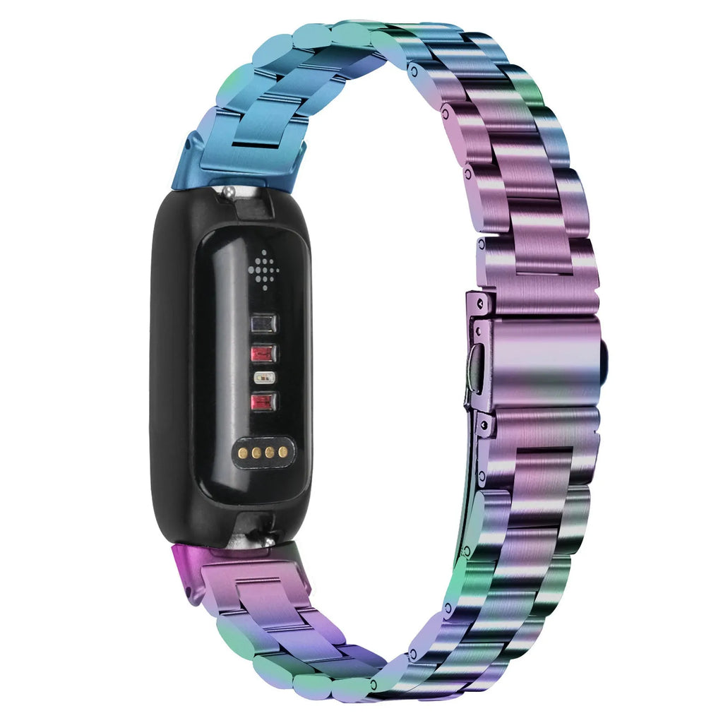 Huawei Inspire 3 stainless steel Milanese loop watch strap with magnetic clasp in multiple metallic colours
