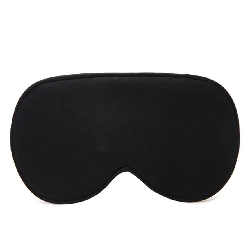 Double-sided mulberry silk eye mask in multiple colour options showing embroidered printed design
