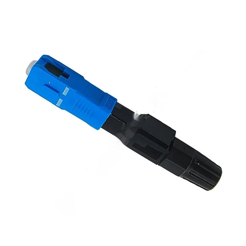 Plastic SC APC UPC fiber optic quick connector for FTTH field assembly