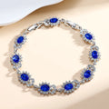 Personality Trend women's simple inlaid zircon bracelet in environmentally friendly alloy with electroplated finish