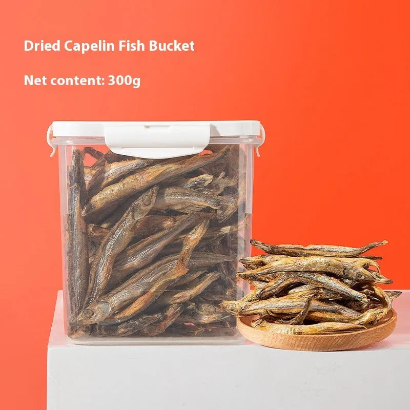 Freeze-dried dog snacks in a resealable bag, assorted chicken egg yolk and duck varieties, 500g net weight
