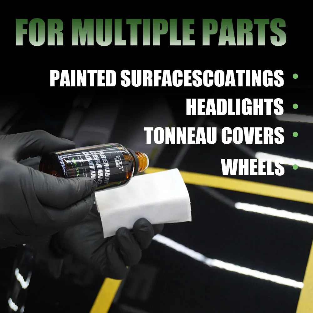 Car crystal coating paint curing ceramic coating 30ml bottle with cloth and sponge