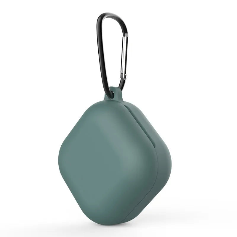Silicone protective cover for Samsung Galaxy Buds Live in Dark Night Green colour, portable case
