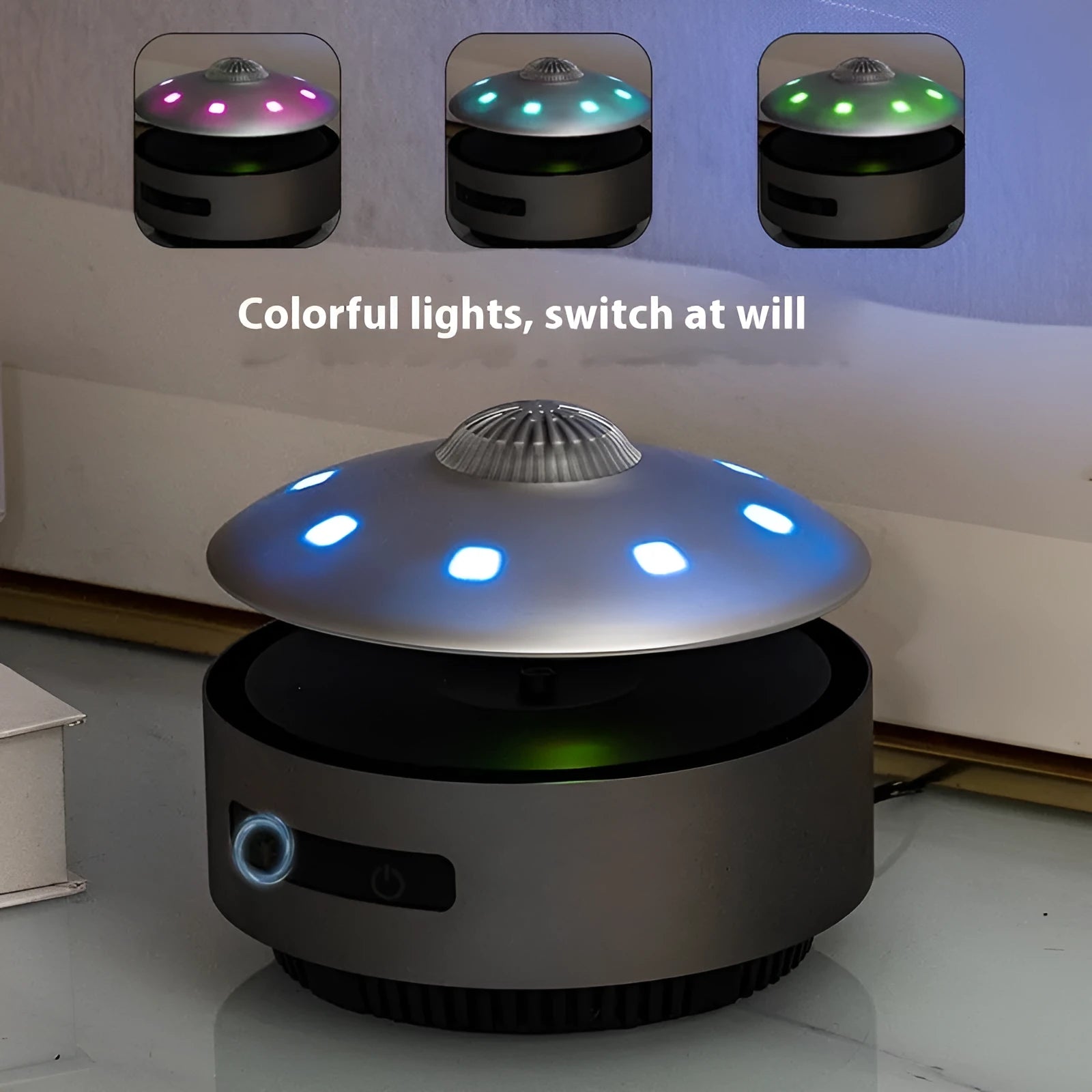 Automatic lifting magnetic levitation Bluetooth speaker in automatic lifting audio colour with ABS construction