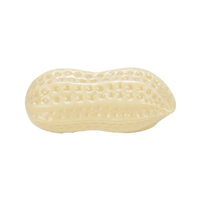 Dog simulation peanut toy in TPR with sounding feature, 14x8cm, 130g, colour as shown