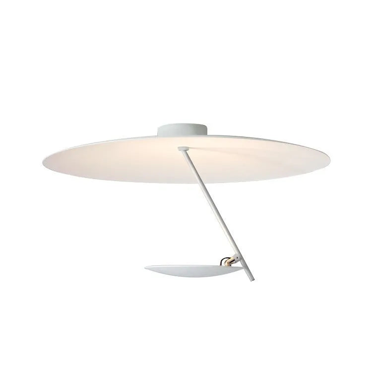 Creative iron art chandelier ceiling lamp in white or white gold colour with a 50cm diameter.
