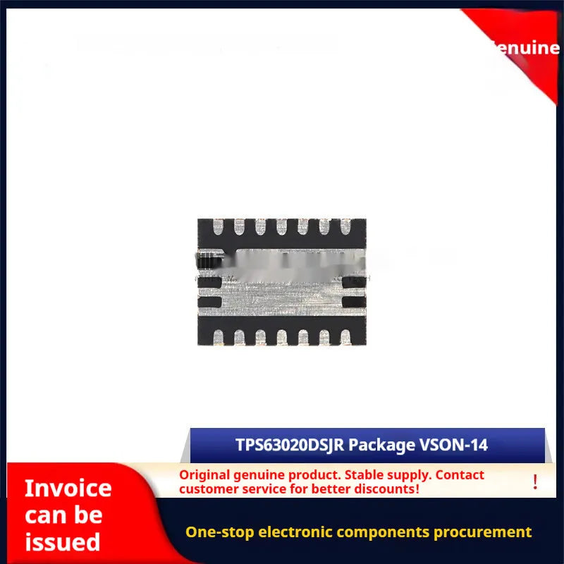 TPS63020DSJR buck-boost converter IC in VSON-14 package, industrial grade
