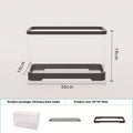 Small acrylic fish tank in classic black, transparent body, sizes 300 to 450, lazy design.