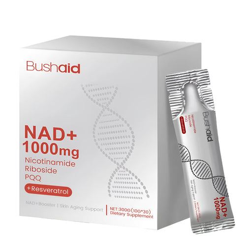 Two bottles of 300g anti-aging liquid supplement drink with nicotinamide riboside and trans-resveratrol