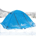 Camping Tent Double Aluminium Pole Anti-storm Travel Tent for Survival Winter Fishing Mountaineering Picnic Windproof Waterproof Oxford Cloth Blue Green Orange