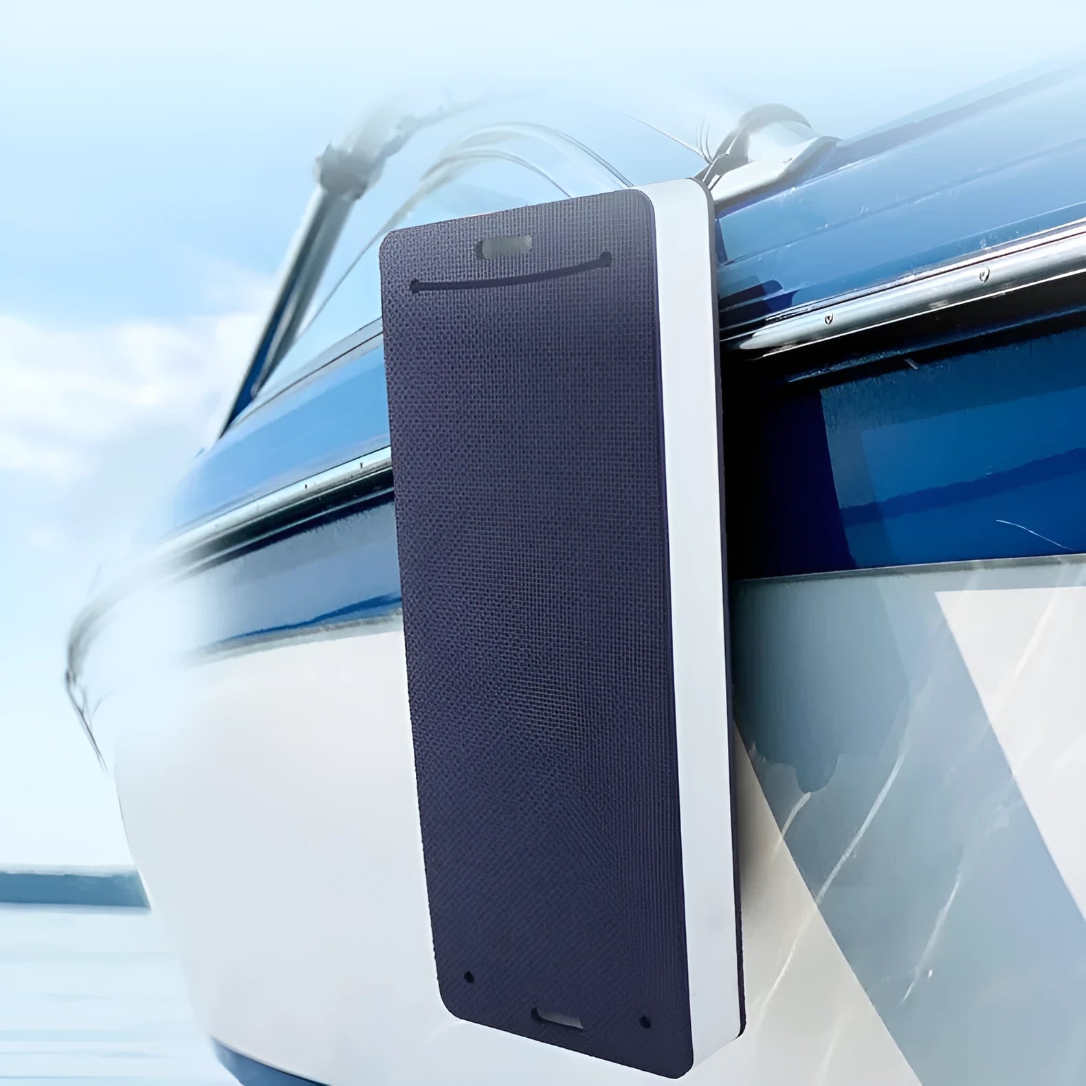 Thickened EVA foam boat fender bumper in blue colour for shockproof anti-collision protection