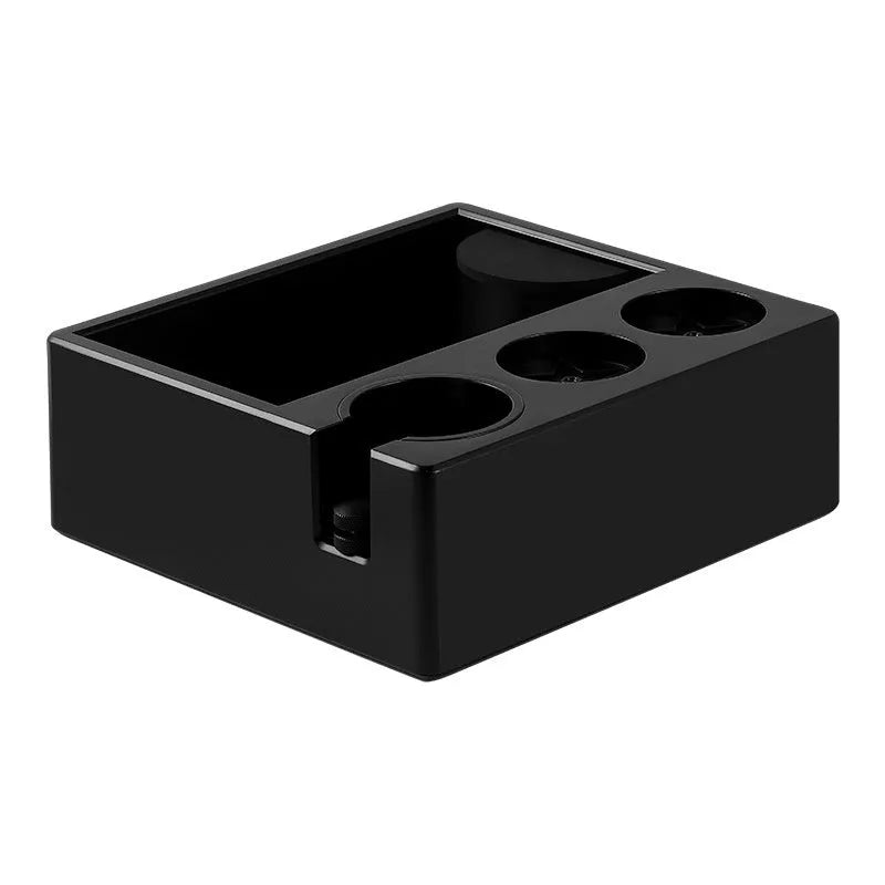 Multifunctional ABS coffee grounds box and handle bracket with portafilter for 51-58mm universal fit