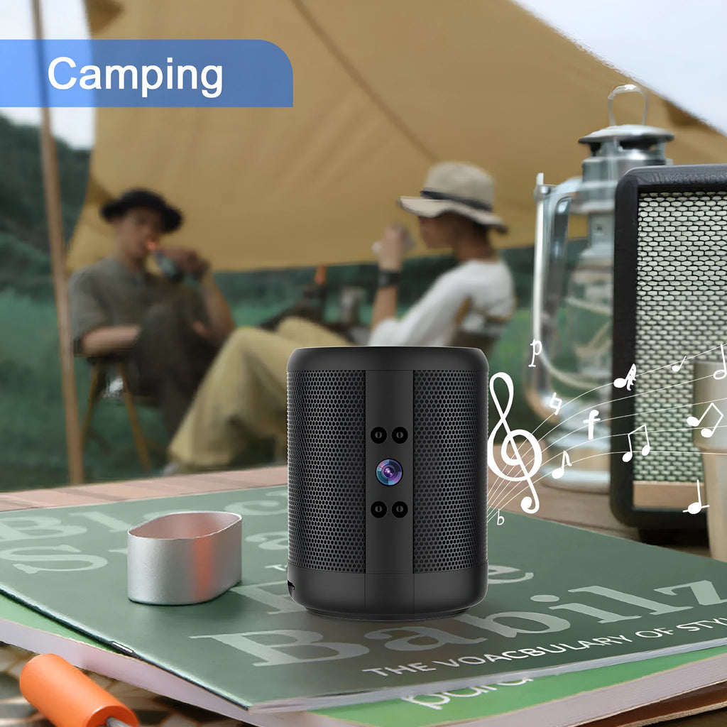 Black HD Z25 smart surveillance camera with dual voice conversation and night vision for indoor use