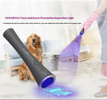 Black aluminium alloy UV flashlight with 1W LED and USB Type-C charging port