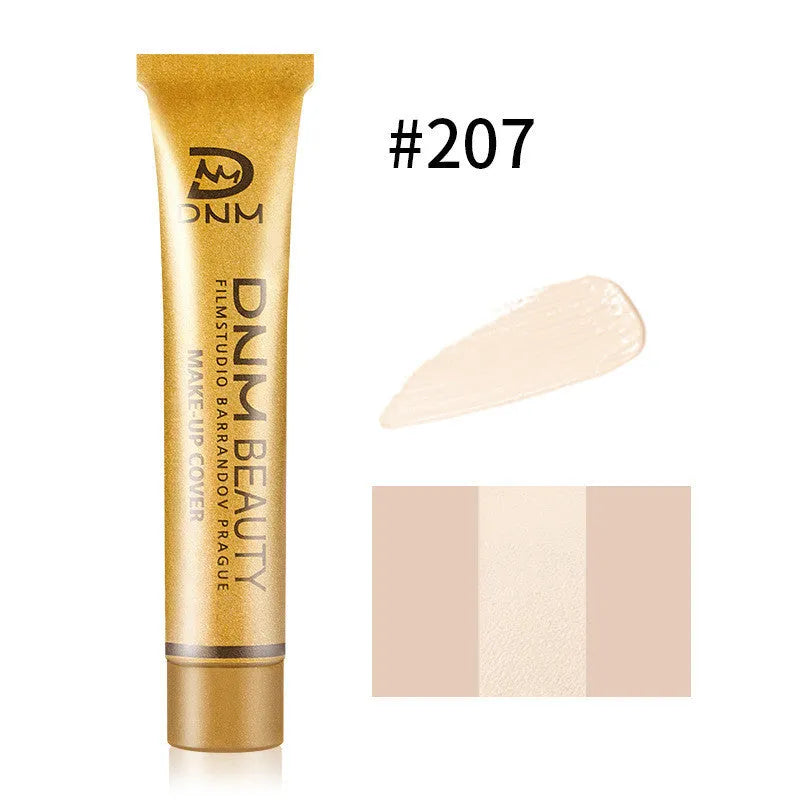 Small gold tube concealer 30g for acne and freckle coverage, waterproof and sweat proof