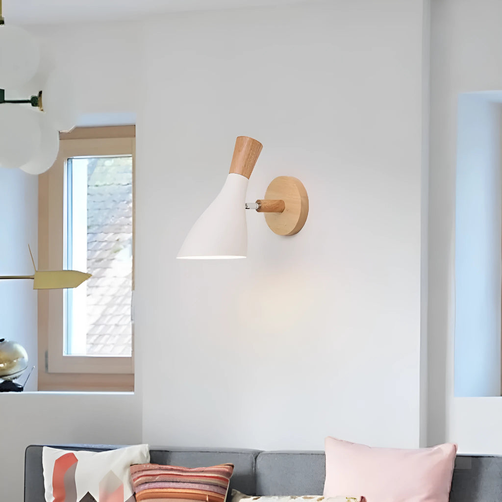 Modern simple alloy wall lamp in grey with window-style front panel, 5W light source option