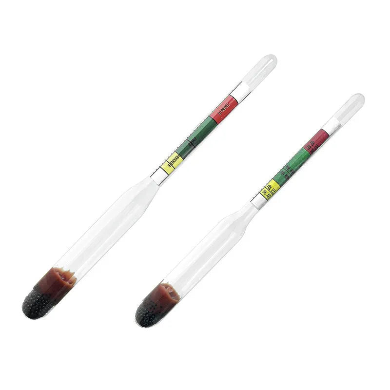 Electrohydraulic hydrometer with glass suction tube for automobile battery electrolyte testing