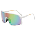 Windproof cycling sunglasses with PC and metal frame, black frame, grey lenses, for men and women outdoor sports