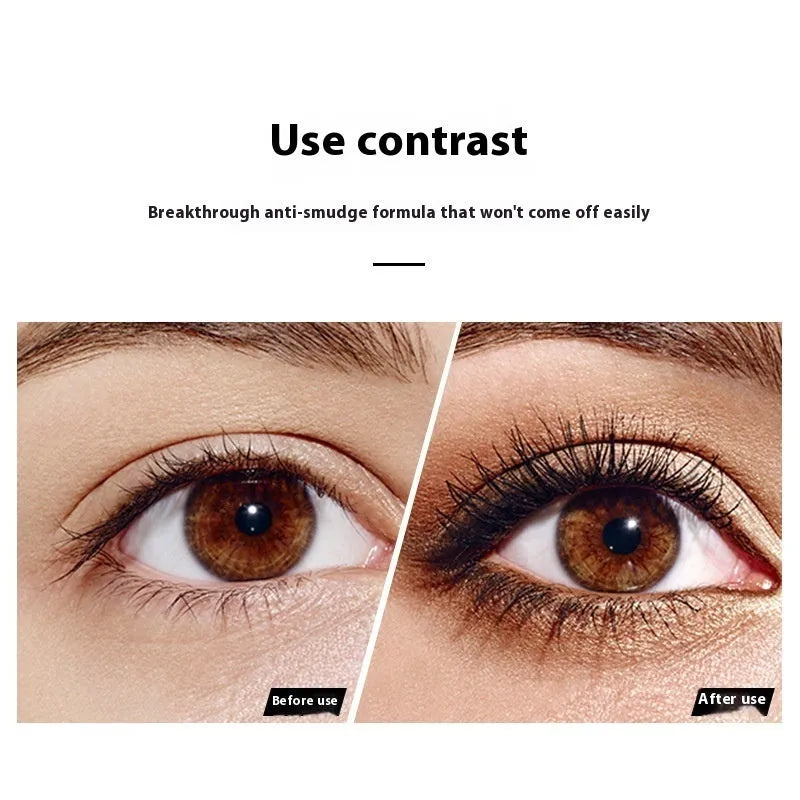 Black 4D waterproof mascara tube for long thick curled lashes