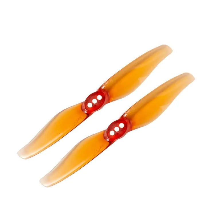 2-blade 4-inch ABS propeller set in fluorescent yellow colour with 1.5mm centre bore for RC model aircraft