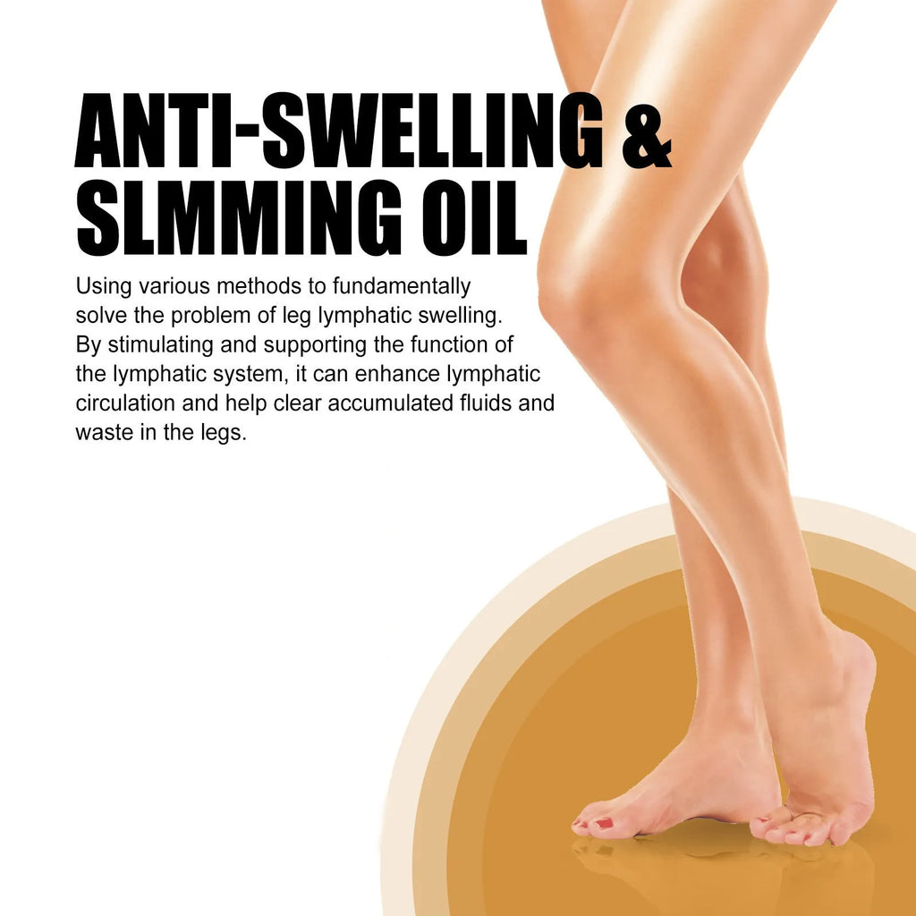 50ml bottle of moisturising leg massage essential oil with natural botanical extracts