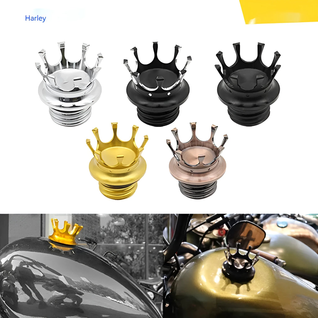 Aluminium alloy fuel tank cap for Harley Davidson 883 XL1200 48 72 Soft Tail Fatty Dai Na black finish