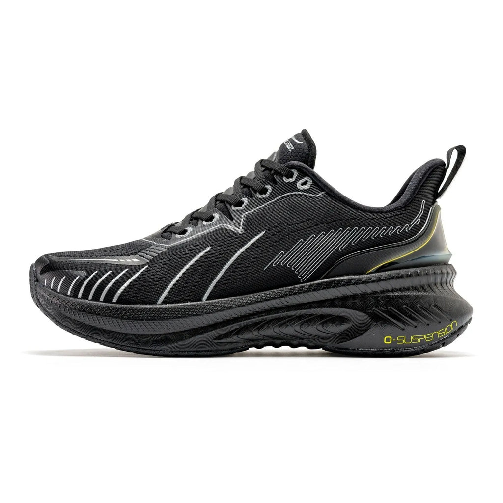 Low-top running sneaker in a selected colour, showing PU mesh upper and rubber sole with decorative embroidery or tassel.