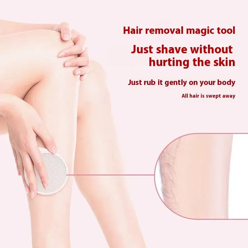 Nano glass epilator foot grinder device in 2-in-1 style colour for body hair removal