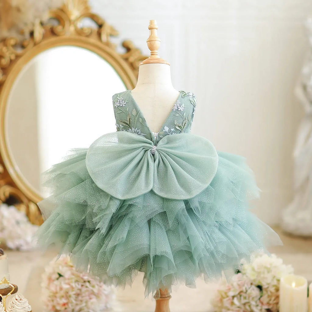 Girls mori style princess birthday party dress in princess dress colour, chemical fibre blend, available for heights 80cm to 150cm