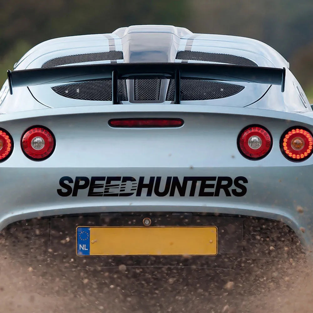 Long reflective vinyl car sticker with graphic design in one of nine colour options