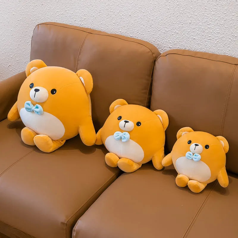 Cute baby bear pillow plush toy in Little Bear colour, soft stuffed animal, 30cm height