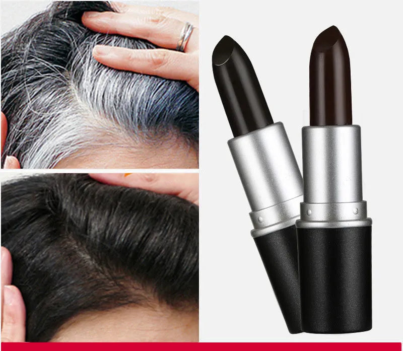 Temporary hair dye stick disposable pen in black and dark brown colours, 4.5g net weight