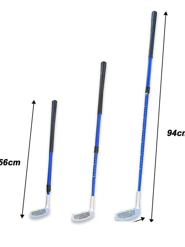 Double-sided stainless steel golf wedge 350mm in black, blue, and wine red