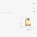 Japanese wabi-sabi floor lamp with cloth shade and iron frame, 220V LED, for living room use