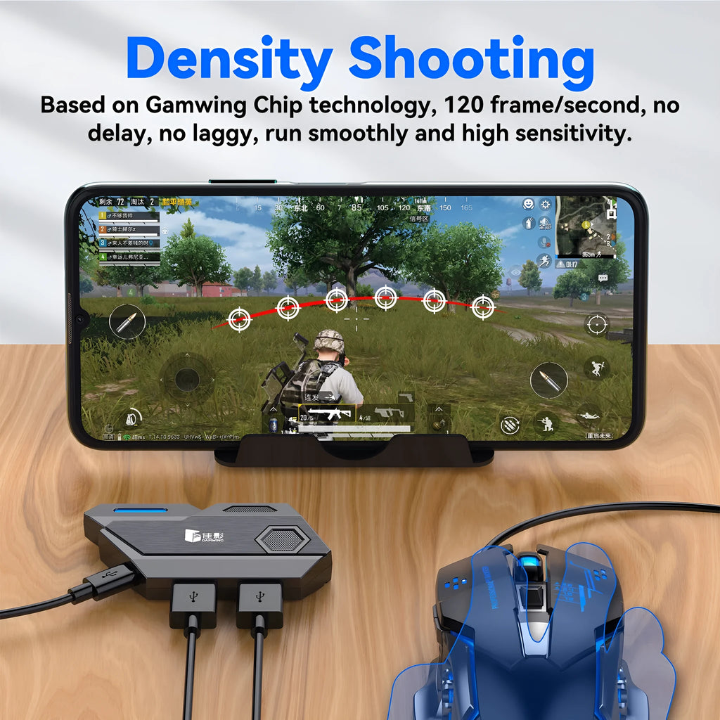 Gamwing Jiaying MIX series keyboard and mouse converter for mobile gaming with USB interface
