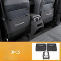 Outlander leather anti-kick pad set for seat armrests and centre console protection